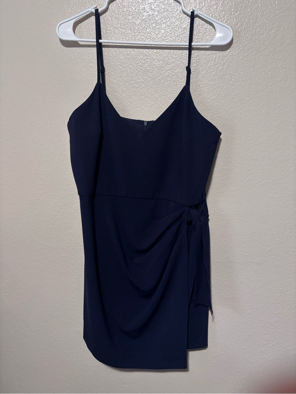French Connection Elegant Navy Mini Dress with Branded Neckline size 10